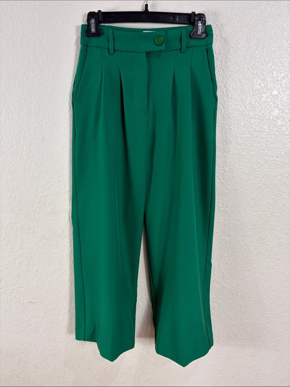 PRINCESS POLLY ,Size 4,Green Pleated Dress Pants